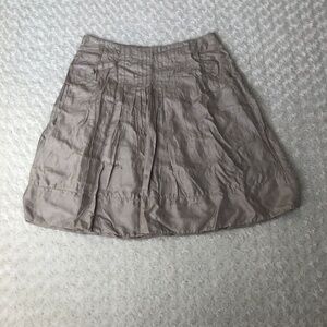 K Jordan Skirt Size 16W Gold Metallic Pleated Party Holiday